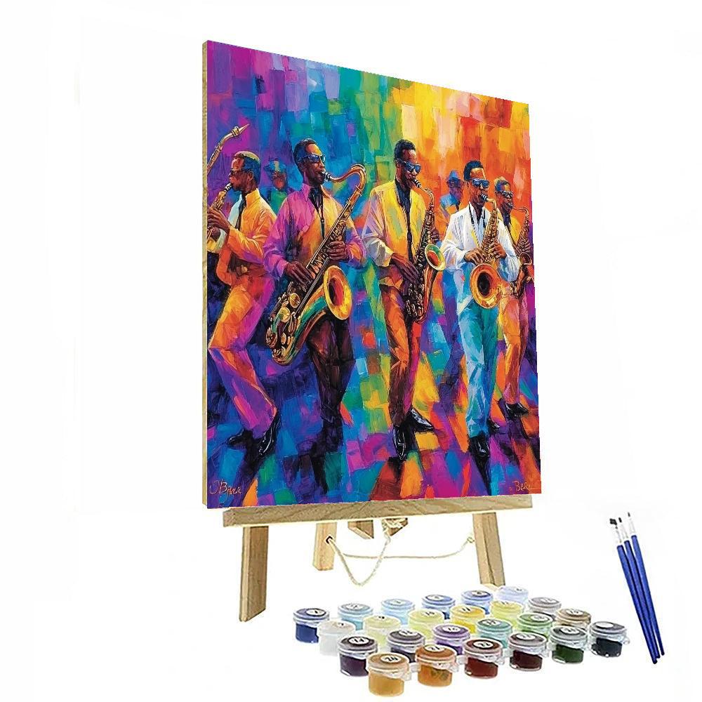 Romare Bearden Inspired Jazz Symphony  Paint By Numbers Kits