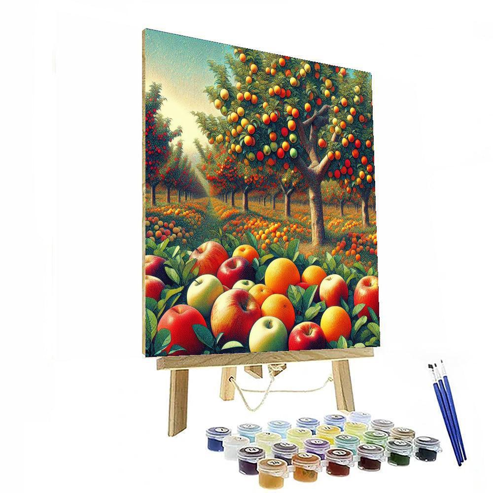 Delightful Fruit Orchard Paint By Numbers