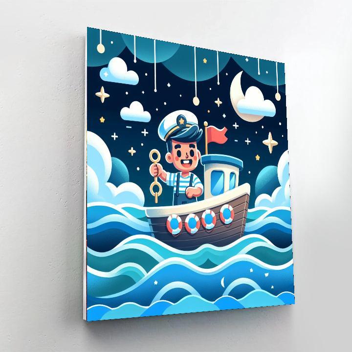 Starry Sailor Paint By Color