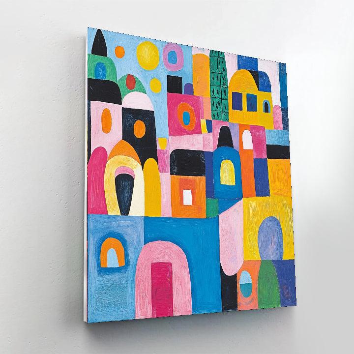 Paul Klee Inspired Chromatic Whimsy  Numbered Painting Kits