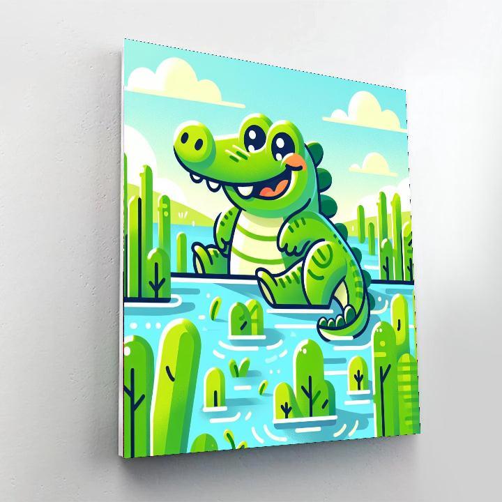 Friendly Alligator Paint By Numbers Kits