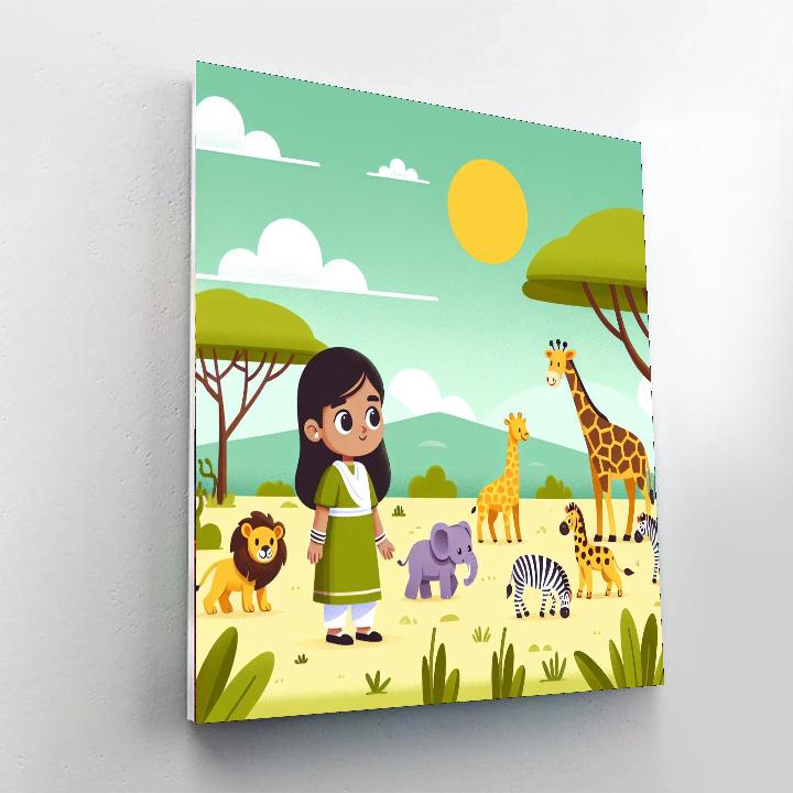 Savannah Animal Kingdom DIY Paint By Numbers