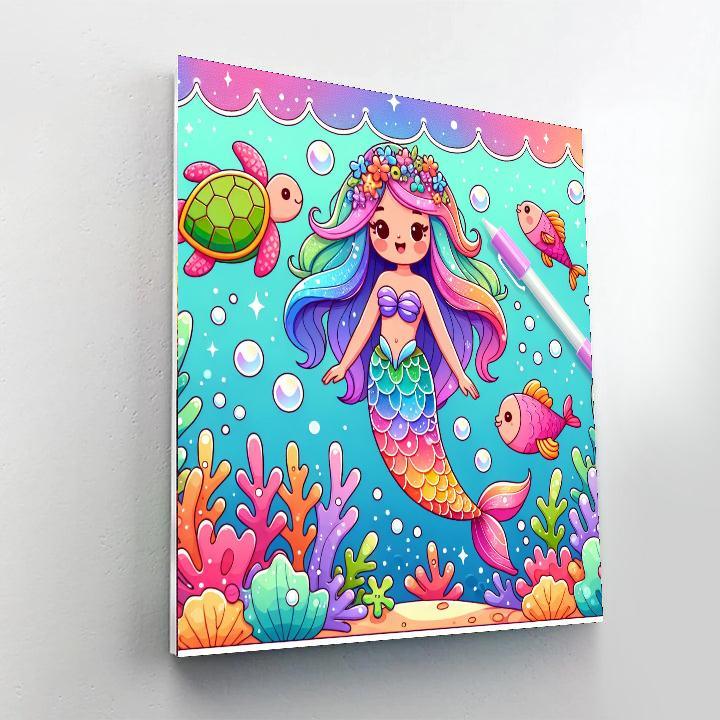 Mythical Mermaid Fantasy Painting By Numbers Kit