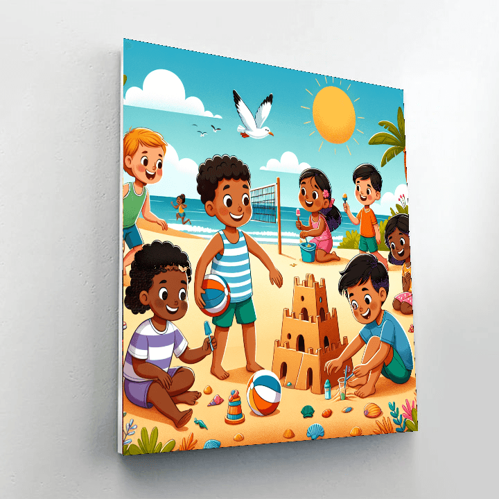 Fun In The Sun DIY Paint By Numbers