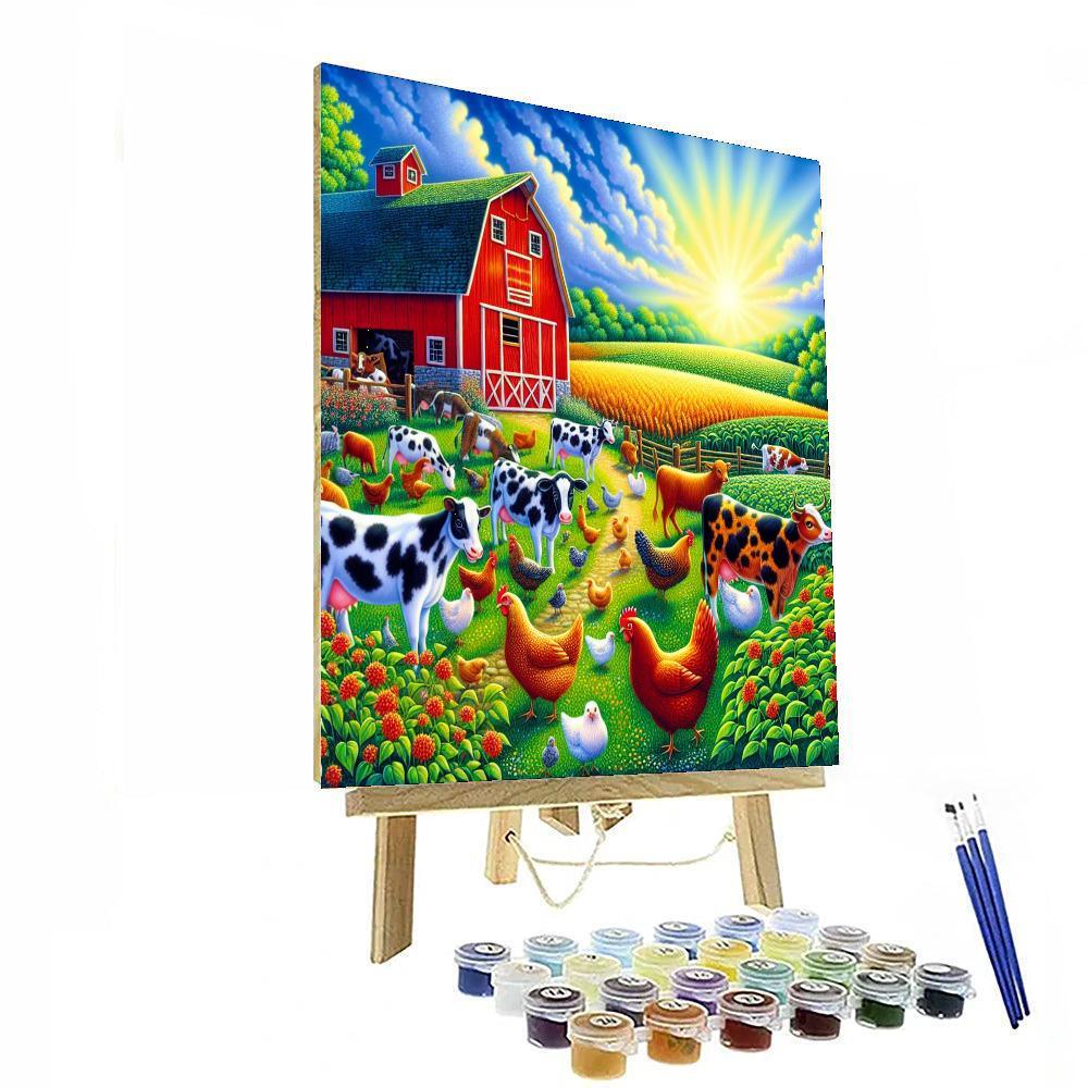Summer Farm Days Painting By Numbers Kit
