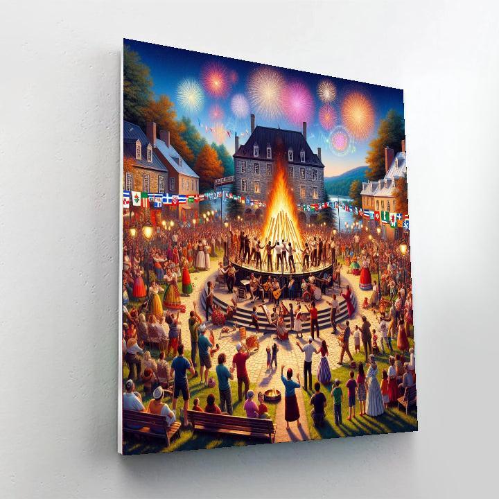 Fête De La Saint-jean - Quebec, Canada Paint By Number