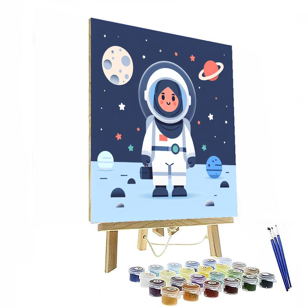 Astronaut Space Adventure Paint By Numbers Art