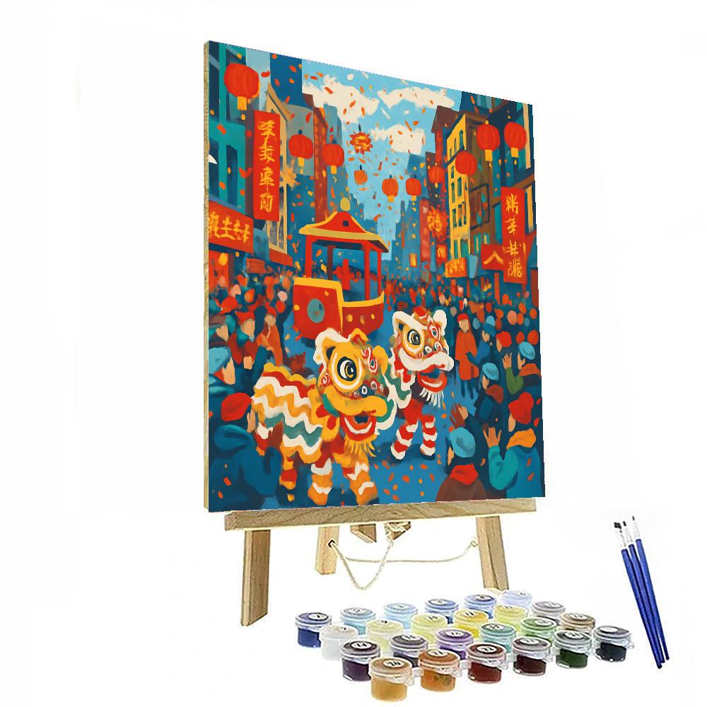Lunar New Year Parade - New York City Paint By Numbers Kits