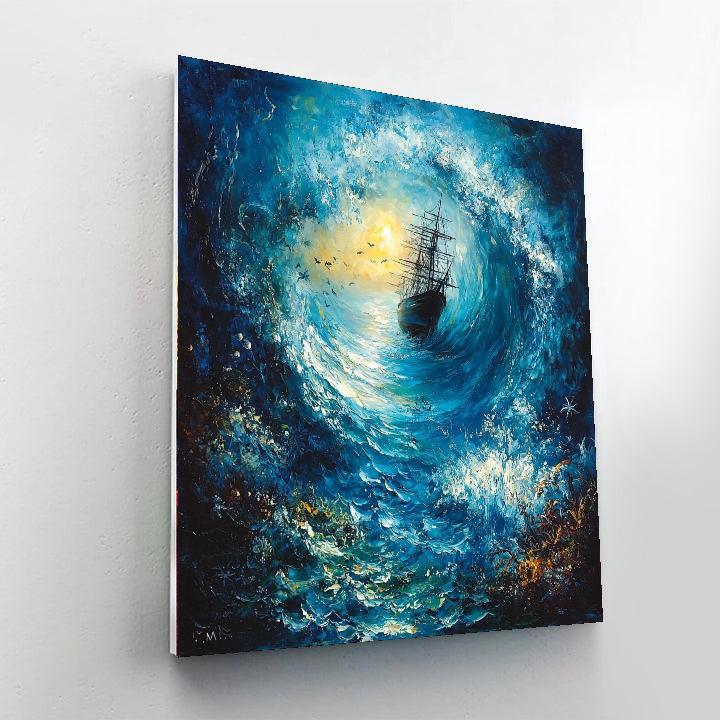 J.M.W. Turner Inspired Oceanic Mystique  Painting By Numbers Kit