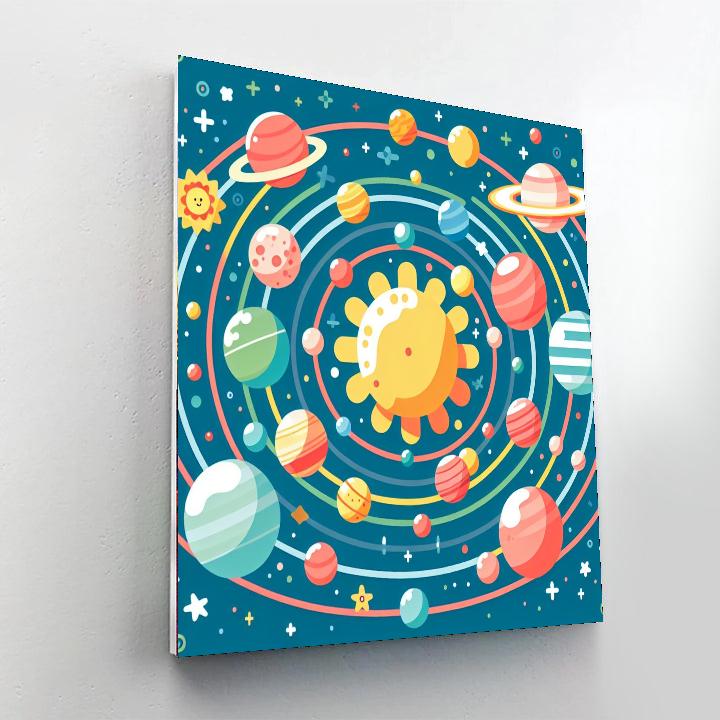 Stellar Solar System Painting By Numbers Kit