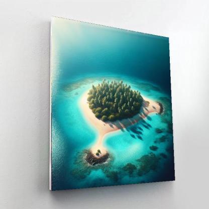 Secluded Island Retreat Paint By Numbers Art