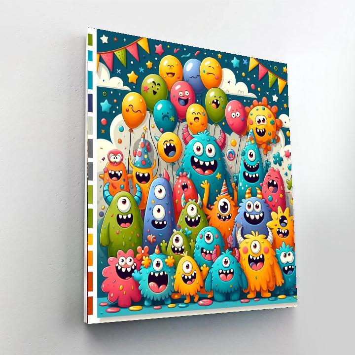 Joyful Monster Friends Numbered Painting Kits