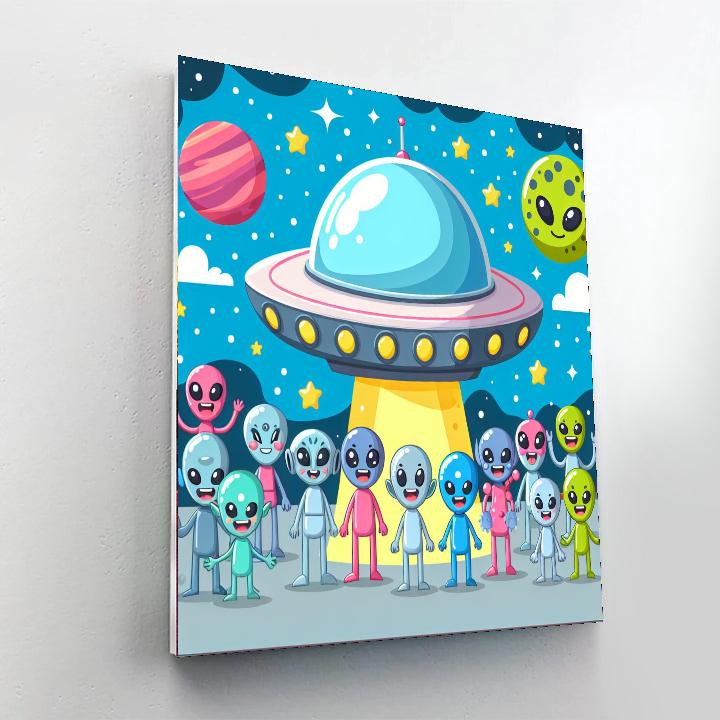 Alien Space Camp Numbered Painting Kits