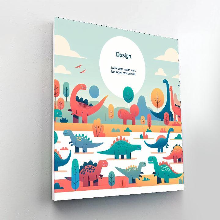 Dreamy Dinosaur Discovery Number Painting
