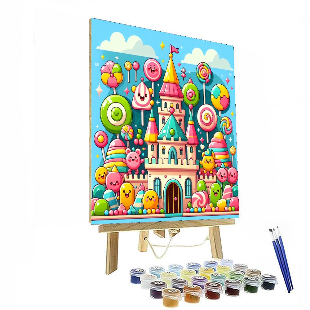 Colorful Candy Adventure Painting Number Kit