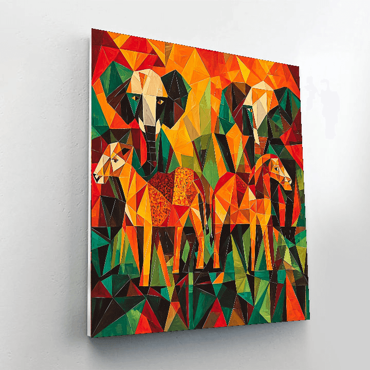 Pablo Picasso Inspired Picasso's Safari Adventure  Paint By Numbers Kits