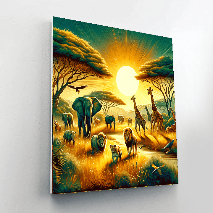 Adventurous Wild Safari DIY Paint By Numbers