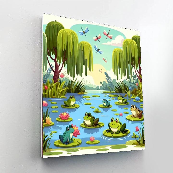 Mystical Marsh Number Painting
