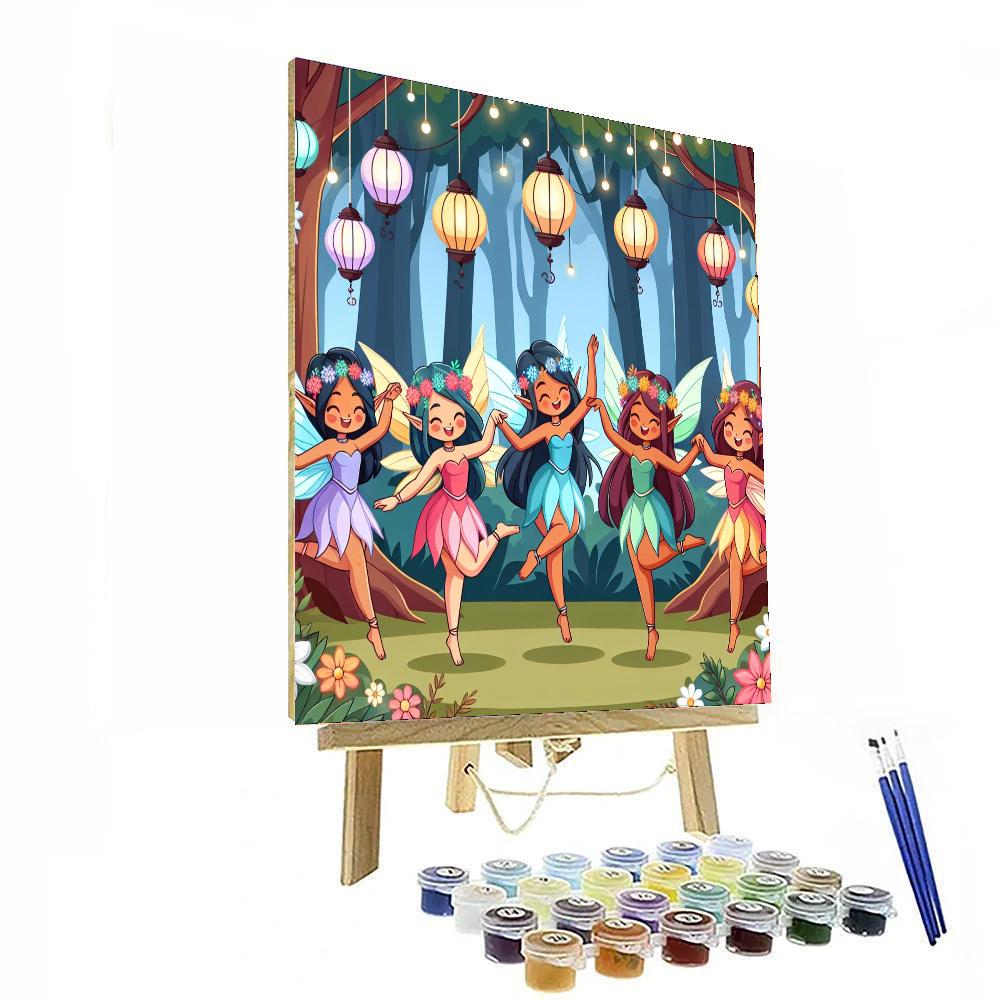 Woodland Fairies' Celebration Painting By Numbers Kit