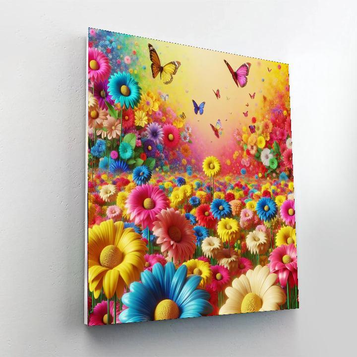 Frolic In The Flower Field Paint By Color
