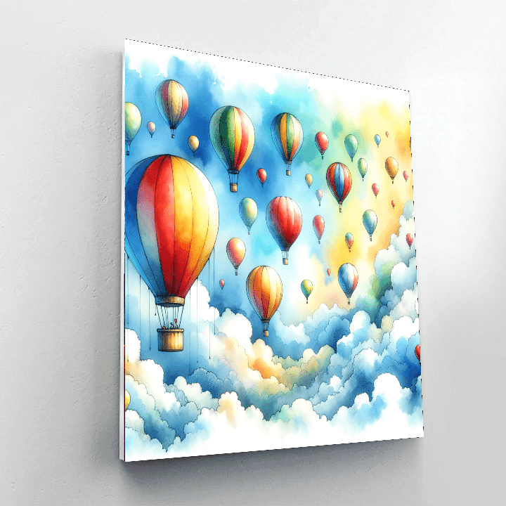 Magical Balloon Ride Painting Number Kit