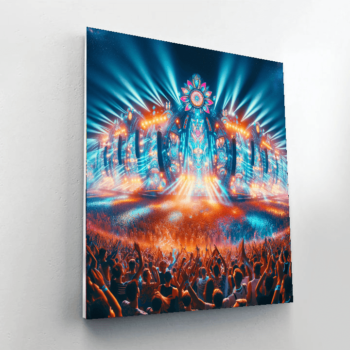 Tomorrowland Number Painting