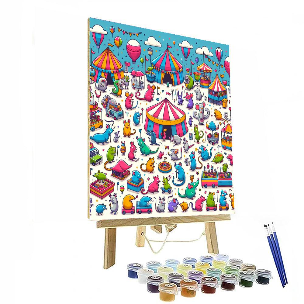 Colorful Critter Carnival Paint By Color