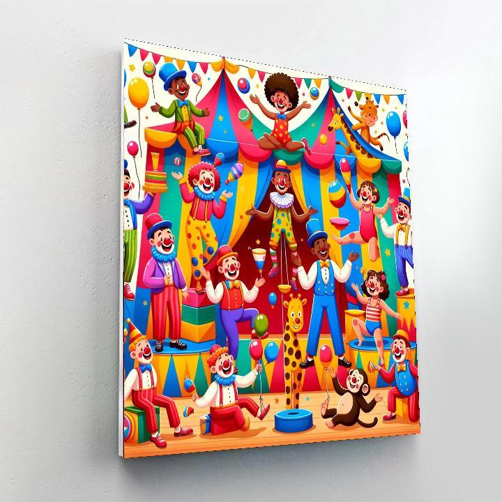 Super Silly Circus Paint By Numbers Art