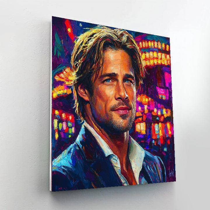 Brad Pitt: Navigating Oceans Of Charm Numbered Painting Kits