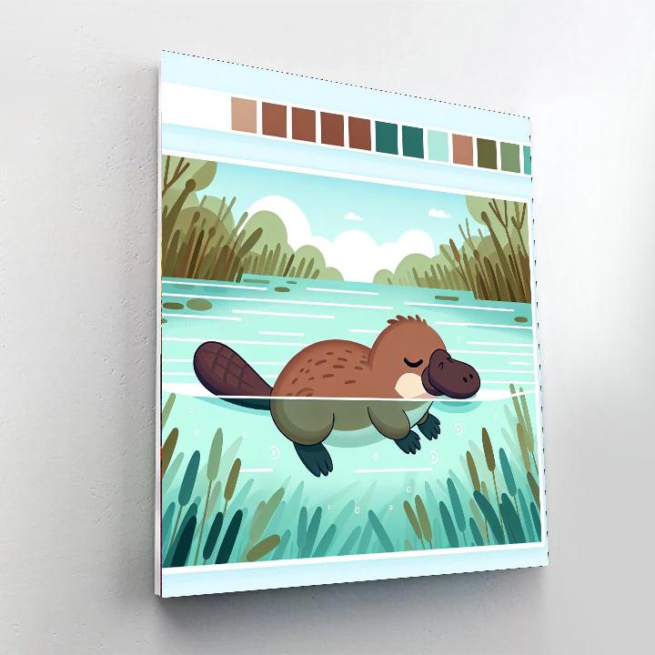 Placid Platypus Paint By Numbers Art