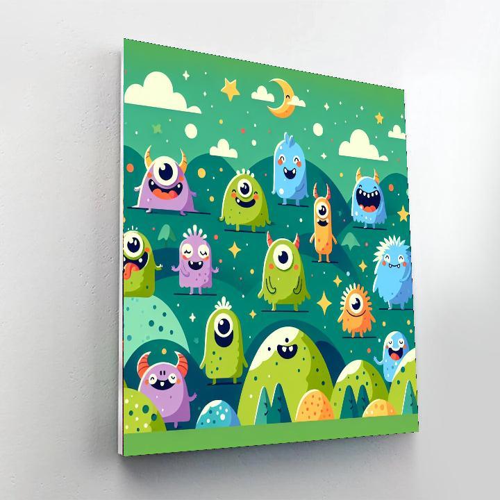Monster Mischief DIY Paint By Numbers