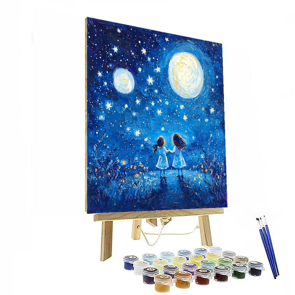 Painting The Stars Together Paint By Number