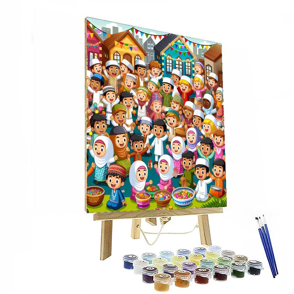 Joyful Village Gathering Paint By Numbers Kits