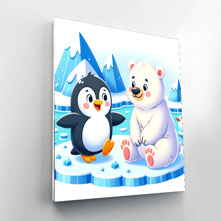 Cute Critters Of The Arctic DIY Paint By Numbers