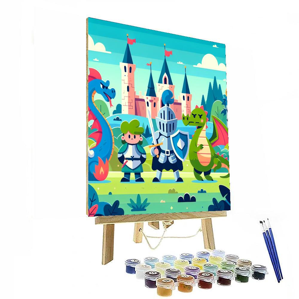 Medieval Fantasy Land Number Painting