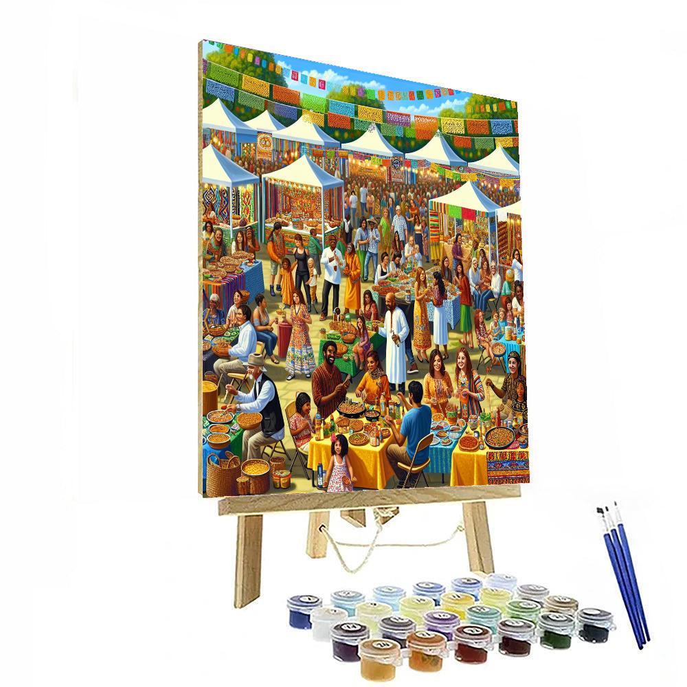 Folk Life Festival - United States Paint By Color