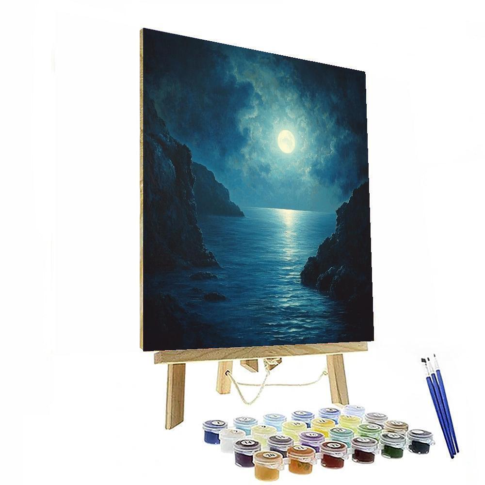 William Blake Inspired Twilight Ocean Mystique  Painting By Numbers Kit