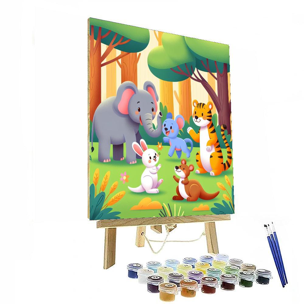 Amazing Animal Kingdom Number Painting