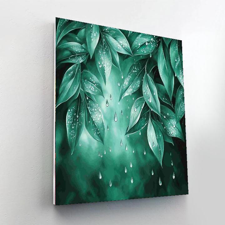 Leonardo Da Vinci Inspired Gentle Raindrops  DIY Paint By Numbers