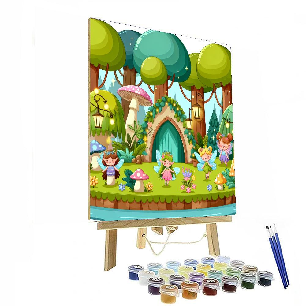 Fairy Forest Hideaway Painting Number Kit
