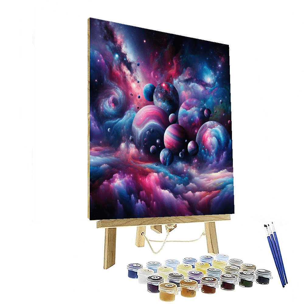 Celestial Dance Of The Planets Number Painting