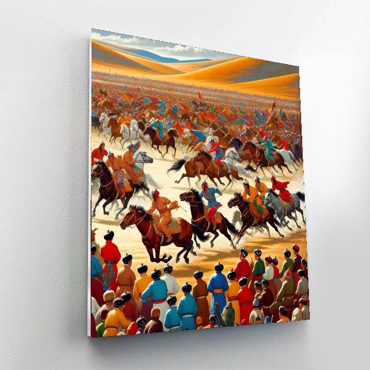 Day Of The Horse - Mongolia Painting By Numbers Kit