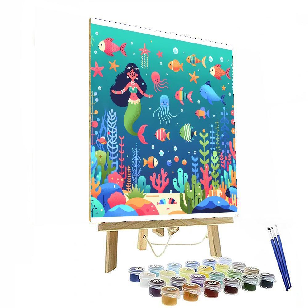 The Undersea Kingdom's Mystery Paint By Numbers Kits