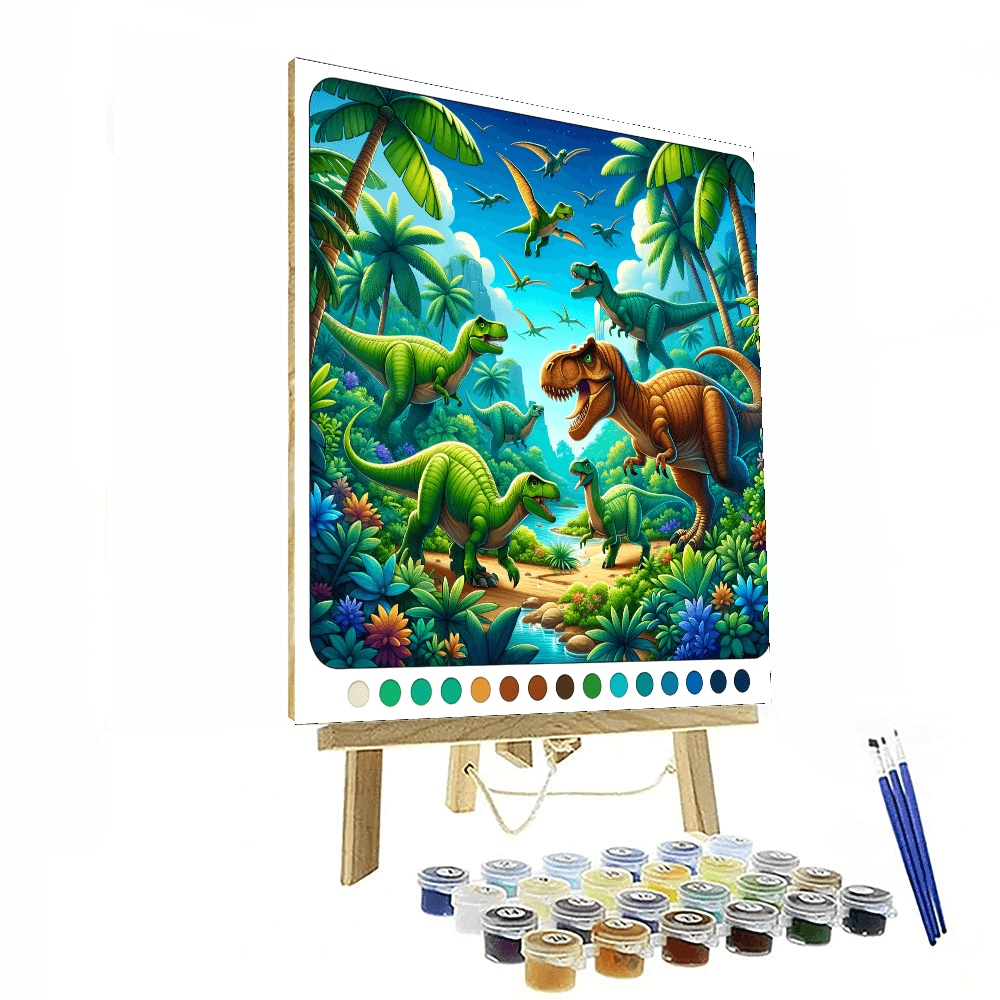 Dinosaur Kingdom DIY Paint By Numbers
