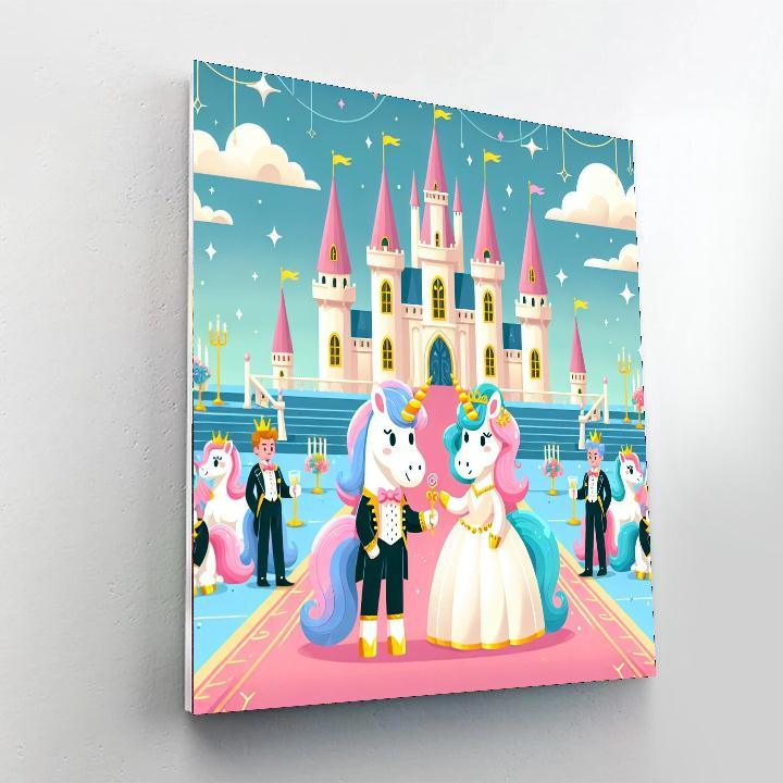 Royal Unicorn Gala Numbered Painting Kits