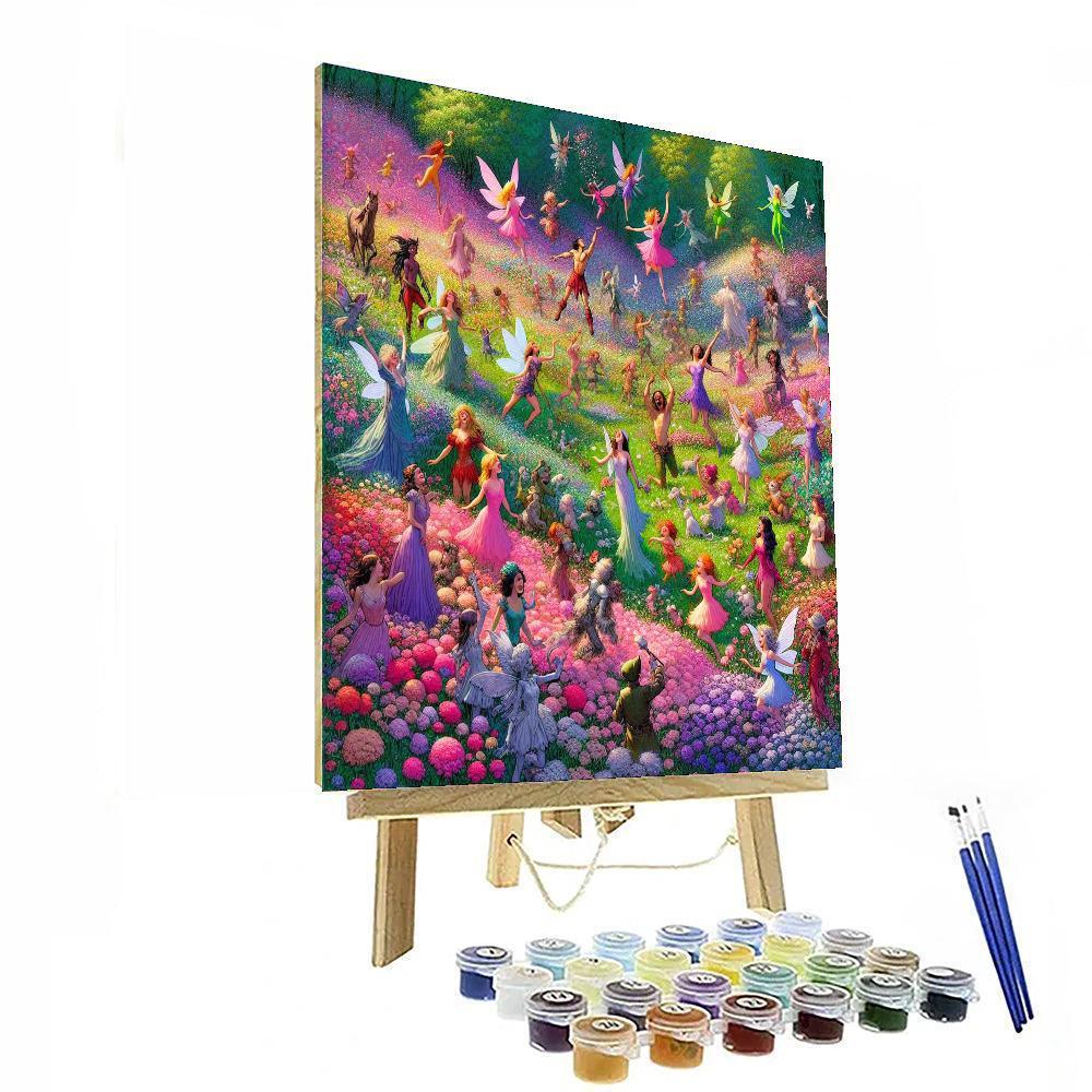 Dancing Fairies In The Meadow Paint By Numbers