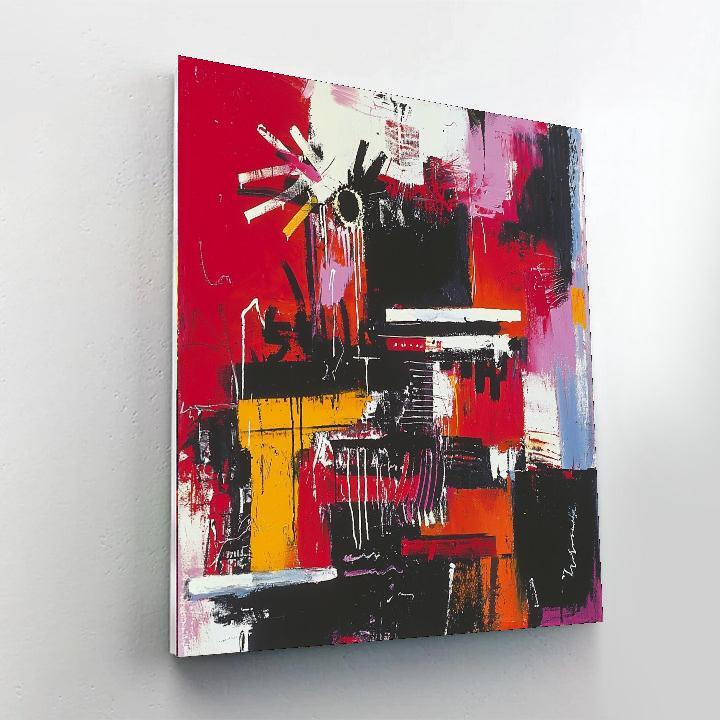 Jean-Michel Basquiat Inspired Symphony Of Chaos  Painting By Numbers Kit