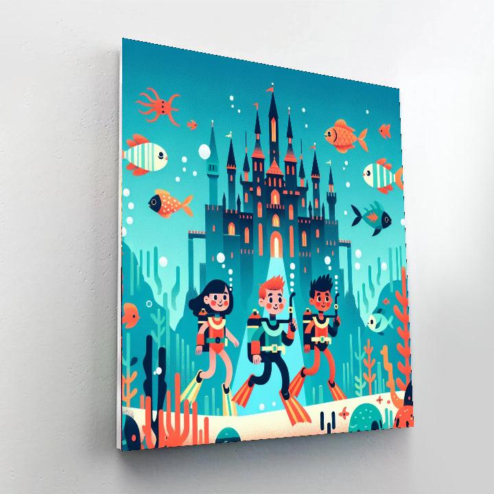 Underwater Castle Expedition Paint By Number