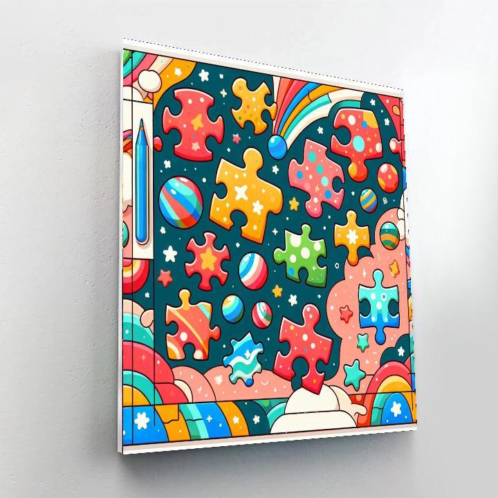 Jolly Jigsaw Puzzles Paint By Numbers Art