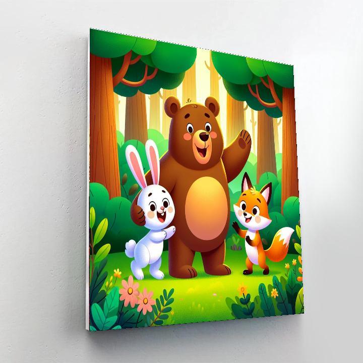 Adventure With Animal Pals Painting By Numbers Kit